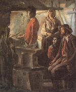 Antoine Le Nain Blacksmith at his forge oil painting picture wholesale
